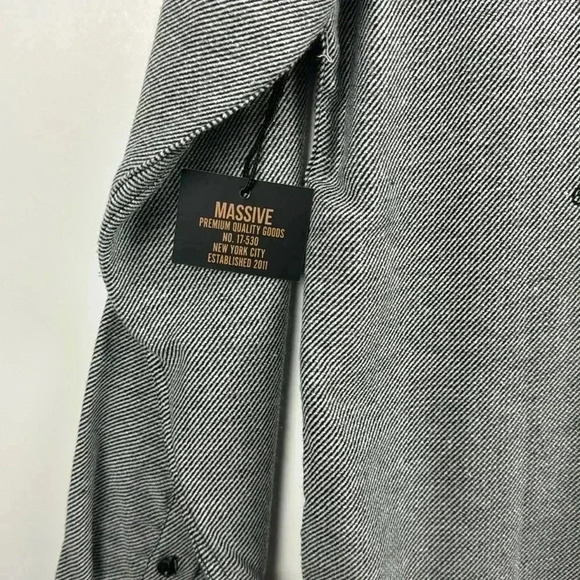 MASSIVE MOTORCYCLE GRAPHIC BIKE SHIRT SZ L BLACK WHITE RED NWT COTTON & POLY - Picture 7 of 8